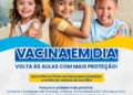 Saúde convoca crianças e adolescentes para atualização do cartão de vacinas durante as férias escolares