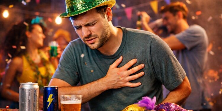 Excessos do Carnaval podem desencadear a síndrome do coração festeiro