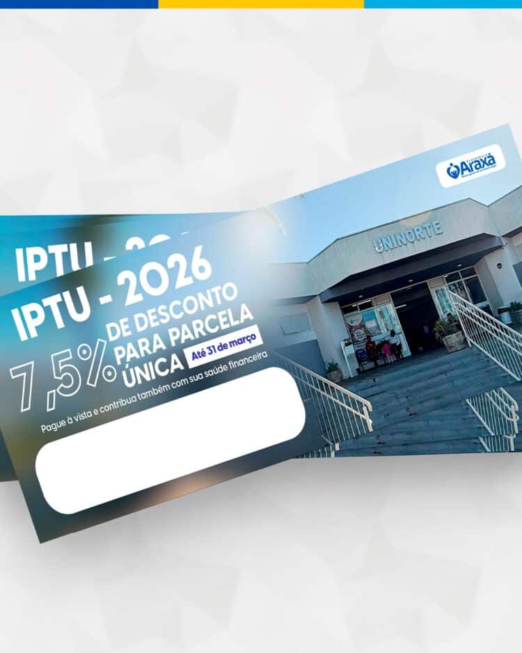 Carnês do IPTU 2026 começam a ser entregues nas residências em Araxá