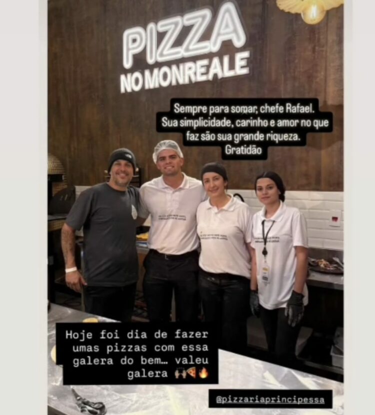 JOVEM PIZZAIOLO, DE 21 ANOS, MOSTRA TALENTO  E HABILIDADE NA ARTE DA PIZZARIA- DE ANTONIO TROTTA ESPECIAL PARA O JORNAL EXEMPPLAR