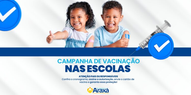 Prefeitura de Araxá inicia vacinação em escolas e Cemeis da zona urbana a partir da próxima segunda-feira (4)