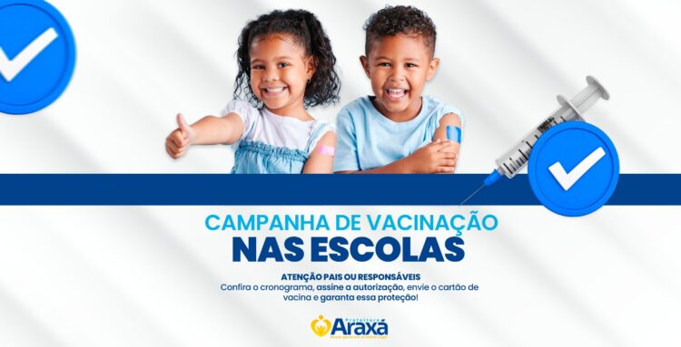 Prefeitura de Araxá inicia vacinação em escolas e Cemeis da zona urbana a partir da próxima segunda-feira (4)
