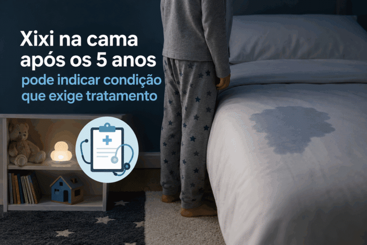 Xixi na cama após os 5 anos pode indicar condição que exige tratamento