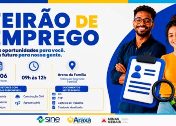 Feirão do Emprego oferece cerca de 600 vagas nesta quarta-feira (03) em Araxá