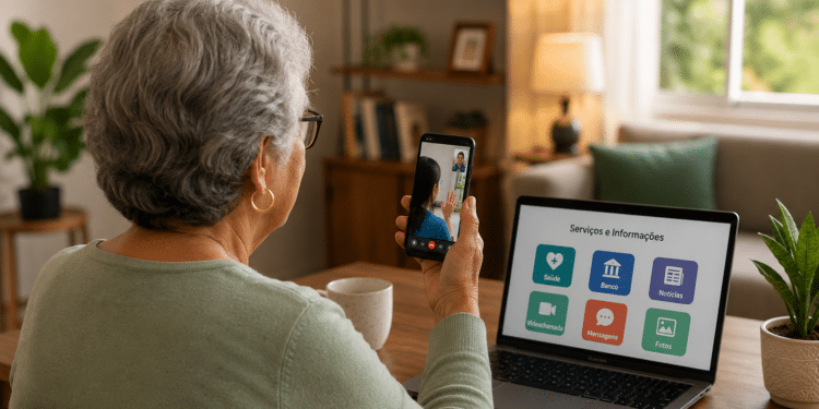 Tecnologia pode ajudar idosos a preservar autonomia, vínculos sociais e saúde cognitiva