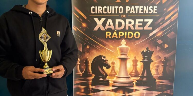 ENXADRISTA ARAXAENSE EDGARD É CAMPEÃO DA 3ª ETAPA DO CIRCUITO PATENSE 2026
