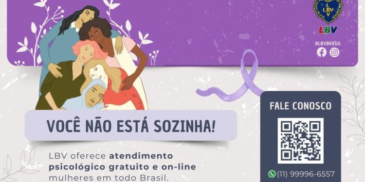 Agosto Lilás: LBV reforça apoio às mulheres na superação da violência       8% das atendidas pelo Programa Ser Mulher romperam o ciclo de violência