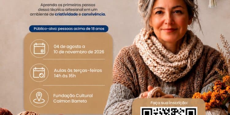 Fundação Cultural Calmon Barreto abre inscrições para curso gratuito de macramê