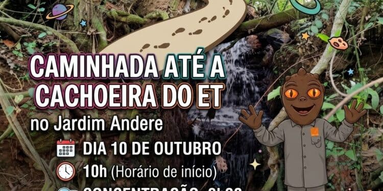CAMINHADA VAI REVELAR A “CACHOEIRA DO ET” PARA VARGINHA